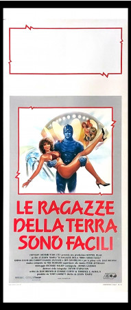 1989 * Locandina Cinema "Le Ragazze della Terra Sono Facili - Jeff Goldblum, Jim Carrey" Commedia (A-)