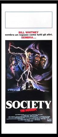 1990 * Locandina Cinema "Society The Horror - Billy Warlock, Evan Richards" Horror (A-)
