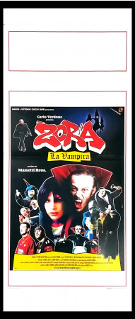 2000 * Locandina Cinema "Zora la Vampira - Micaela Ramazzotti, Carlo Verdone" Commedia (A-)