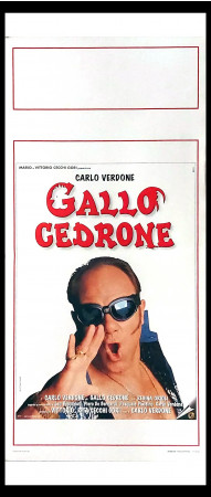 1998 * Locandina Cinema "Gallo Cedrone - Carlo Verdone, Regina Oriuoli" Commedia (A-)