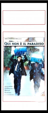 2000 * Locandina Cinema "Qui non è il Paradiso - Fabrizio Gifuni, Erika Bernardi" Giallo (A-)