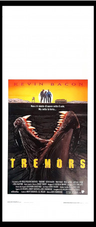 1990 * Locandina Cinema "Tremors - Kevin Bacon, Fred Ward" Horror (A-)