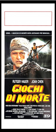 1989 * Locandina Cinema "Giochi di Morte - Joan Chen, Rutger Hauer" Avventura (A-)