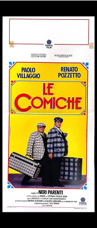 1990 * Locandina Cinema "Le Comiche - Renato Pozzetto, Paolo Villaggio" Comico (B+)
