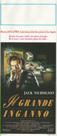 1991 * Locandina Cinema "Il Grande Inganno - Jack Nicholson, Eli Wallach, Harvey Keitel" Poliziesco (B)