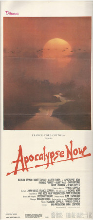 1979 * Locandina Cinema "Apocalypse Now - Francis Ford Coppola, Marlon Brando, Robert Duvall" Guerra (B+)