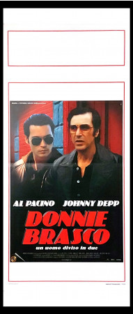 1997 * Locandina Cinema "Donnie Brasco - Al Pacino, Johnny Depp, Michael Madsen" Drammatico (A-)