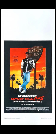 1987 * Locandina Cinema "Beverly Hills Cop II-Un Piedipiatti a Beverly Hills - Eddie Murphy, J.Reinhold, B.Nielsen" Poliziesco (B+)