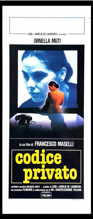 1988 * Locandina Cinema "Codice Privato - Ornella Muti" Drammatico (A-)