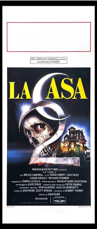 1987 * Locandina Cinema "La Casa 2 - Bruce Campbell, Sarah Berry (II), Dan Hicks" Horror (A-)