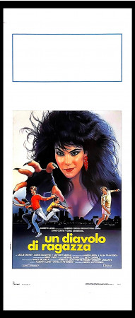 1988 * Locandina Cinema "Un Diavolo Di Ragazza - Anthony Barrile, Dana Ashbrook" Commedia (A-)