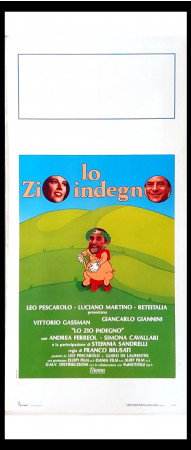 1989 * Locandina Cinema "Lo Zio Indegno - Vittorio Gassman, Giancarlo Giannini, Stefania Sandrelli" Drammatico (B+)