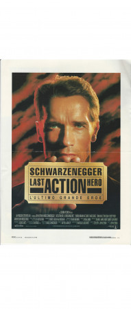 1993 * Mini Locandina Cinema "Last Action Hero - Schwarzenegger" Azione (B+)