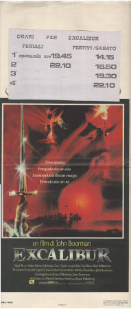 1981 * Locandina Cinema "Excalibur - John Boorman" Avventura (B-)