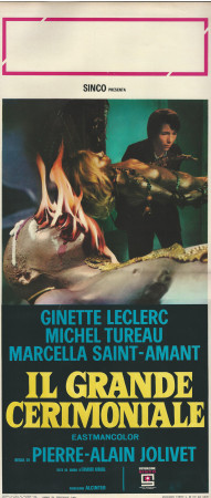 1969 * Locandina Cinema "Il Grande Cerimoniale - Ginette Lecler" Dramma (B+)