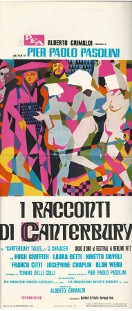 1972 * Locandina Cinema "I Racconti di Canterbury - Pasolini" Commedia (B-)
