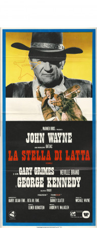 1973 * Locandina Cinema "La Stella di Latta - John Wayne" Western (B-)