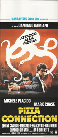 1985 * Locandina Cinema "Pizza Connection - Michele Placido" Poliziesco (B+)