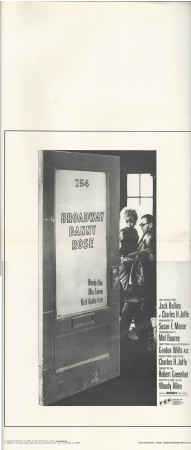 1984 * Locandina Cinema "Broadway Danny Rose - Woody Allen, Mia Farrow" Commedia (B+)