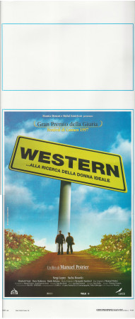 1997 * Locandina Cinema "Western...Alla Ricerca Della Donna Ideale - Vanina Delannoy,Jean-Louis Dupont" Commedia (A-)