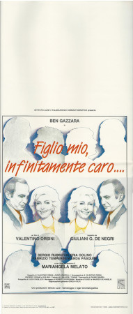 1985 * Locandina Cinema "Figlio mio, infinitamente caro... - Mariangela Melato, Sergio Rubini, Valeria Golino" Dramma (A-)