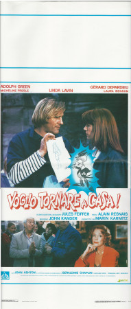 1989 * Locandina Cinema "Voglio Tornare a Casa! - Gérard Depardieu, Adolph Green, Linda Lavin" Commedia (A-)