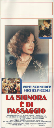 1983 * Locandina Cinema "La Signora E' Di Passaggio - Michel Piccoli, Romy Schneider" Dramma (A-)