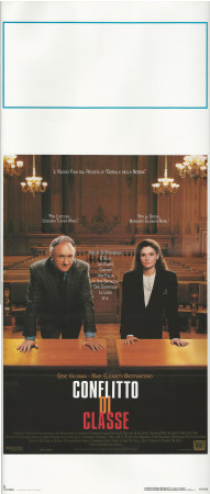 1991 * Locandina Cinema "Conflitto di Classe - Gene Hackman, Mary Elizabeth Mastrantonio" Dramma (A-)