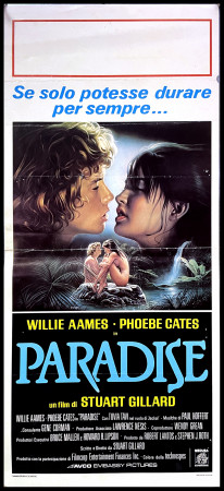 1982 * Locandina Cinema "Paradise - Phoebe Cates, Willie Aames" Sentimentale (B)