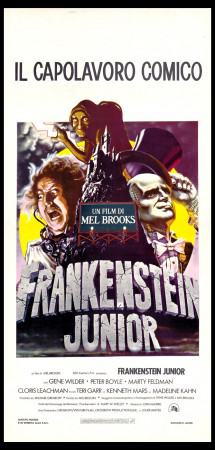 2000 (1974) * Locandina Cinema Ristampa "Frankenstein Junior - Gene Wilder, Peter Boyle, Marty Feldman" Comico (A)