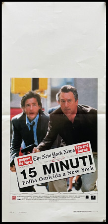 2000 * Locandina Cinema "15 Minuti - Follia Omicida a New York - Robert De Niro, Charlize Theron " Poliziesco (A-)