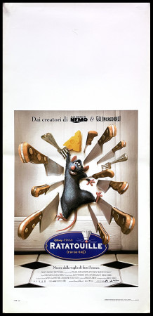 2007 * Locandina Cinema "Ratatouille - Patton Oswalt, Ian Holm" Animazione (B+)