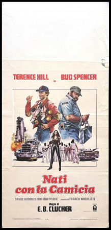 1983 * Locandina Cinema "Nati con la Camicia - Bud Spencer, Terence Hill" Avventura (B-)
