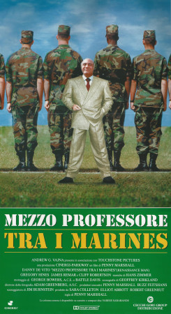 1994 * Locandina Cinematografica Originale “Mezzo Professore Tra i Marines - Danny DeVito"