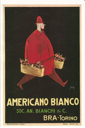 Pubblicità "Americano Bianco, Bra Torino - MAGA" Riproduzione