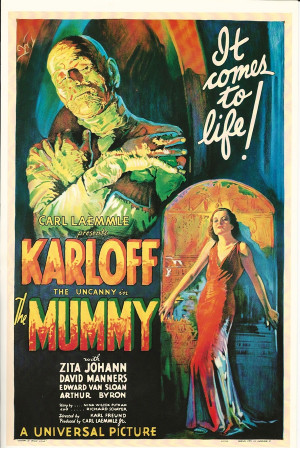 Locandina "La Mummia (The Mummy) - Boris Karloff" Riproduzione Horror