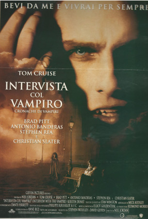 1994 * Locandina Cinematografica Originale “Intervista Col Vampiro - Tom Cruise"