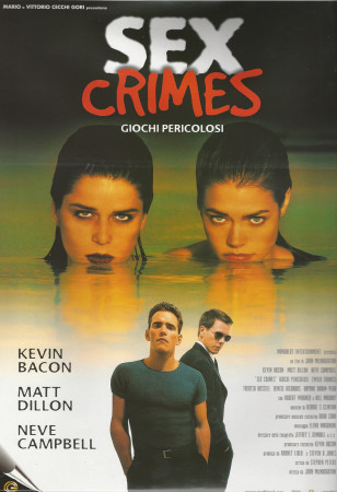 1998 * Locandina Cinematografica Originale “Sex Crimes - Giochi Pericolosi - Kevin Bacon"