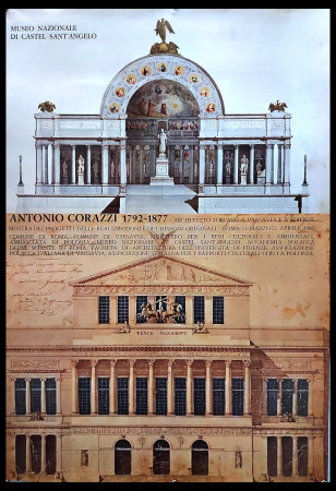 1980 * Manifesto, Poster Arte "Antonio Corazzi 1792-1877 - Architetto Toscano" Italia (B+)