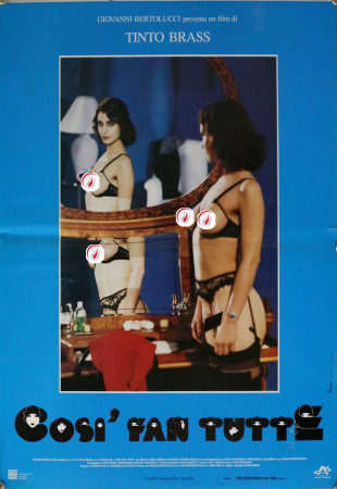 1992 * Locandina Fotobusta "Così Fan Tutte - Franco Branciaroli, Claudia Koll, Paolo Lanza" Erotico (B+)