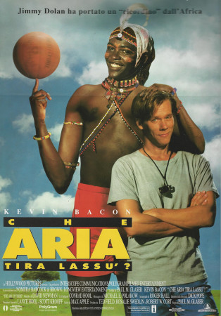 1994 * Locandina Cinematografica Originale “Che Aria Tira Lassù? - Kevin Bacon"