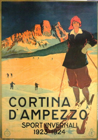 1923-1924 (1996) * Poster Turismo "Cortina D'Ampezzo - Sport Invernali" Anonymous (B+)