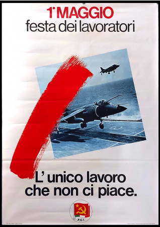 1980ca * Manifesto, Poster Politica "PCI - 1 Maggio, Festa dei Lavoratori" Italia (B+)