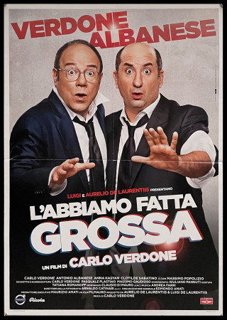 2016 * Poster Soggettone Cinema "L'Abbiamo Fatta Grossa - Carlo Verdone, Antonio Albanese" Commedia (A-)