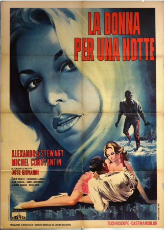 1969 * Manifesto 2F Cinema "La Donna per una Notte - Alexandra Alexandra Stewart, Michel Constantin" Drammatico (B-)