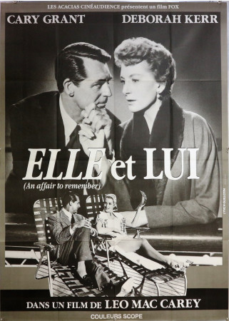 1957 * Manifesto 2F Cinema "Elle et Lui - An Affair to Remember - Cary Grant, Deborah Kerr" Romantico (B+)