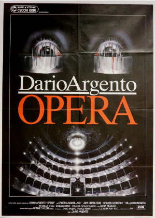 1987 * Manifesto 2F Cinema "Opera - Dario Argento, Cristina Marsillach, Urbano Barberini" Horror (B+)