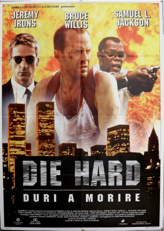 1995 * Manifesto 2F Cinema "Die Hard - Duri a Morire - Bruce Willis, Samuel L. Jackson, Jeremy Irons" Avventura (A-)