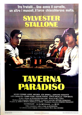 1979 * Manifesto 2F Cinema "Taverna Paradiso - Sylvester Stallone, Armand Assante" Commedia (B)