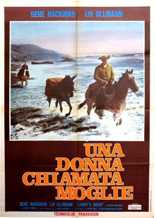 1975 * Manifesto 2F Cinema "Una Donna Chiamata Moglie - Gene Hackman, Liv Ullmann" Western (B)